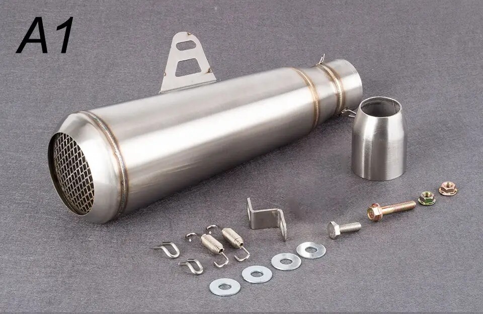 E04 Motorcycle Retrofit Exhaust Pipe Retro Network Muffler Z800 R6 Z1000 Large Displacement Sports Car Competition