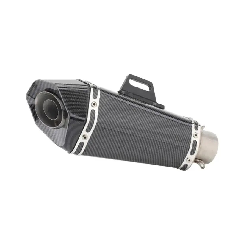 E06 51mm General Purpose Motorcycle Exhaust Pipe R1 ER6N CBR250R Z900 Mt07 Mt09 R6
