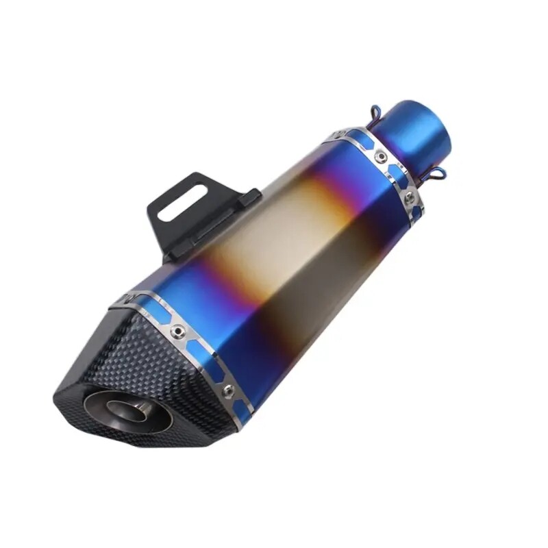 E06 51mm General Purpose Motorcycle Exhaust Pipe R1 ER6N CBR250R Z900 Mt07 Mt09 R6