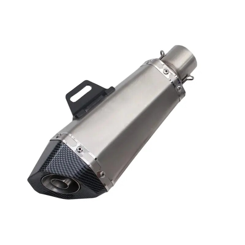 E06 51mm General Purpose Motorcycle Exhaust Pipe R1 ER6N CBR250R Z900 Mt07 Mt09 R6