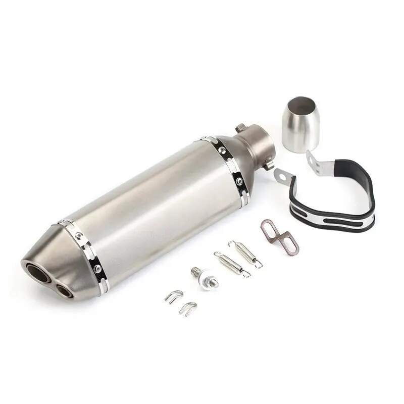E15 Motorcycle Exhaust Muffler Dual Outlet LC 135 Cl 150 Y15ZRSniper 150ms king 150exciter150 Exhaust Pipes