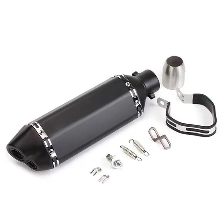 E15 Motorcycle Exhaust Muffler Dual Outlet LC 135 Cl 150 Y15ZRSniper 150ms king 150exciter150 Exhaust Pipes