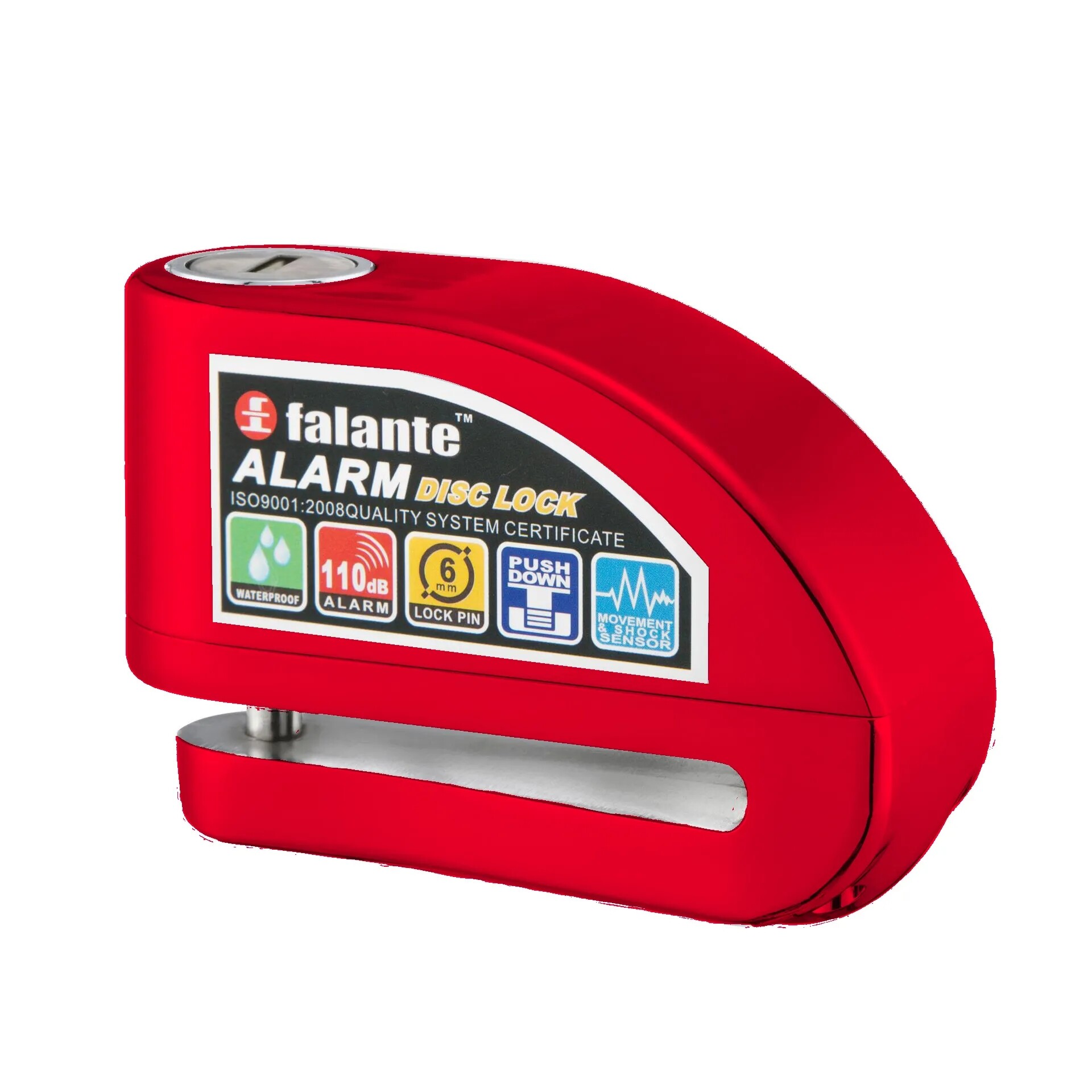 Alarm Disc Brake Lock Factory Direct Supply, Motorcycle, Bicycle, Battery Car, 6mm,