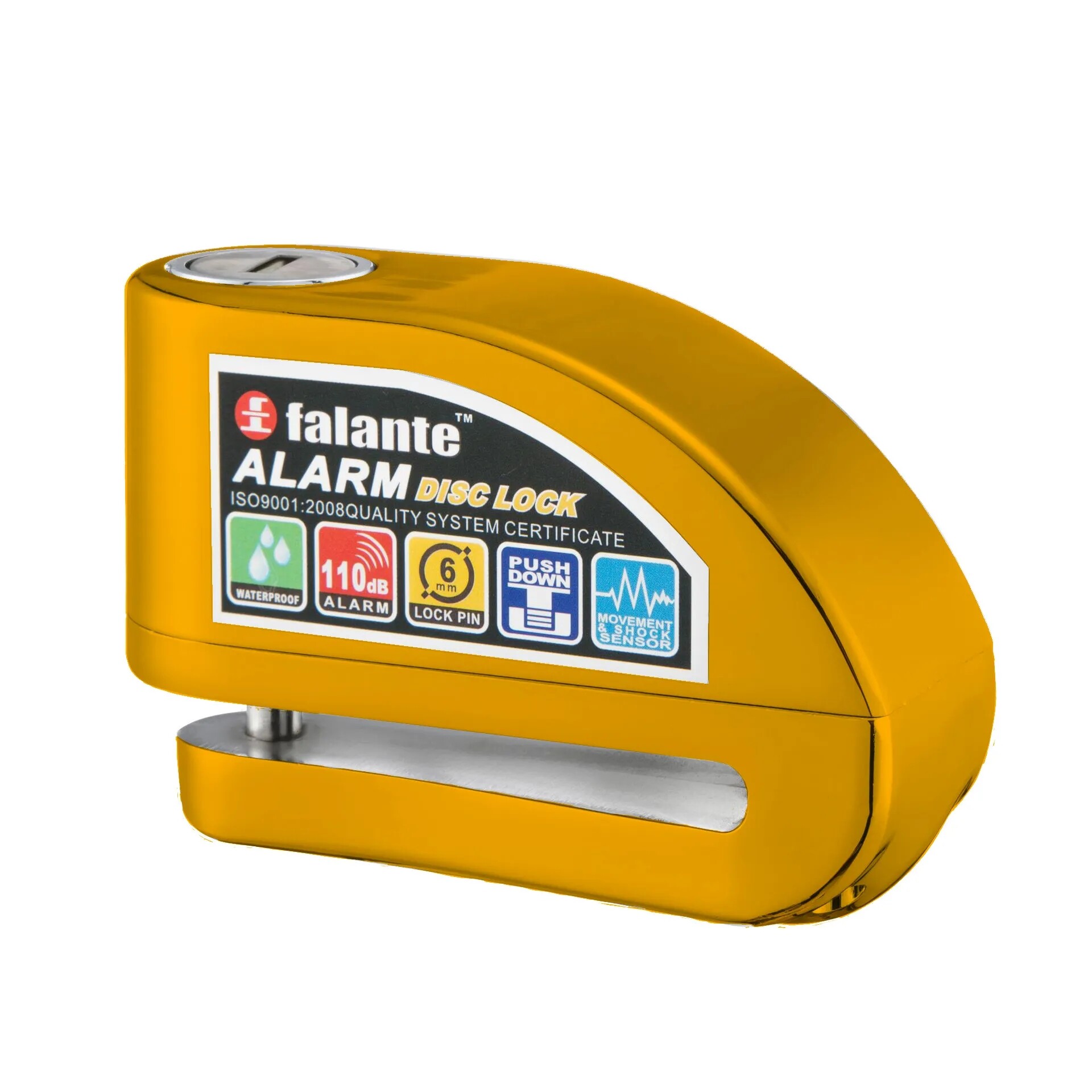 Alarm Disc Brake Lock Factory Direct Supply, Motorcycle, Bicycle, Battery Car, 6mm,