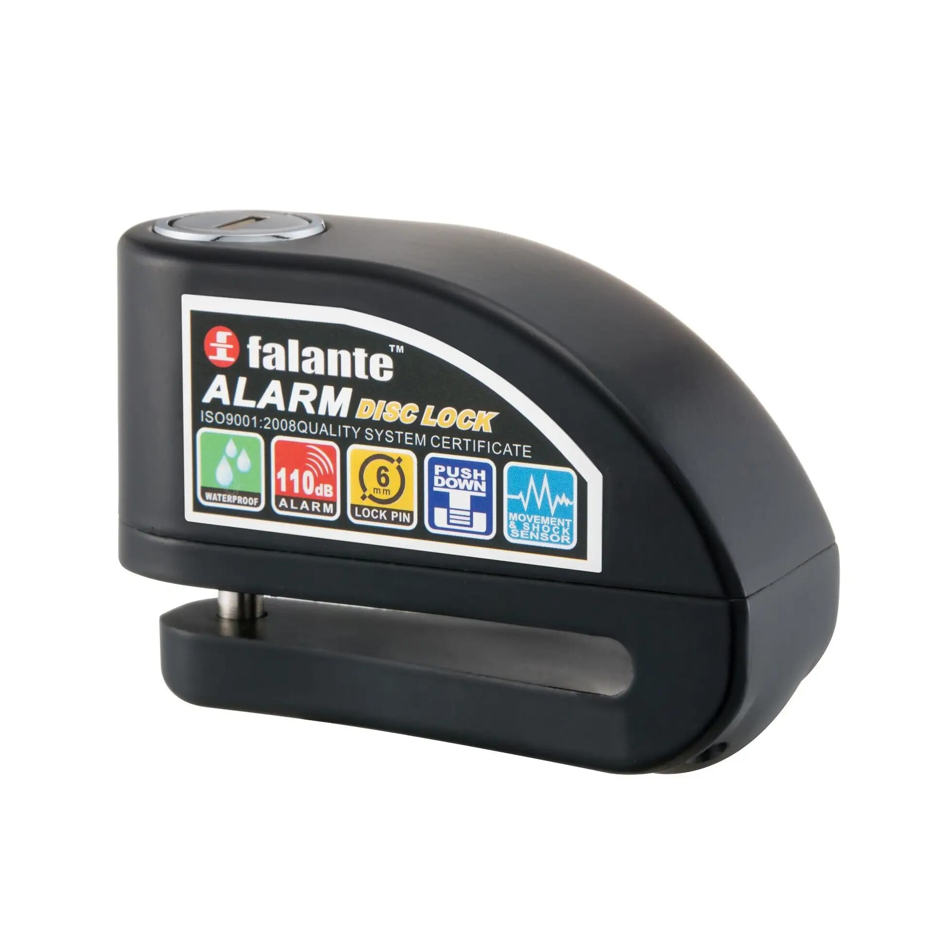 Alarm Disc Brake Lock Factory Direct Supply, Motorcycle, Bicycle, Battery Car, 6mm,