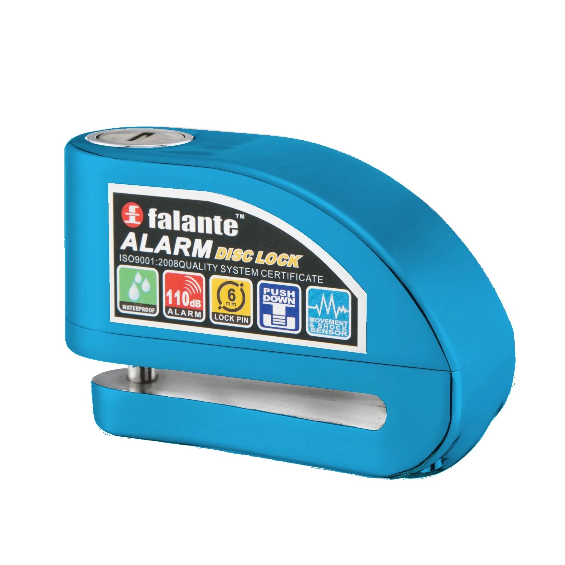 Alarm Disc Brake Lock Factory Direct Supply, Motorcycle, Bicycle, Battery Car, 6mm,