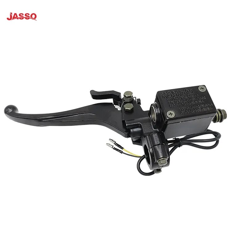 02 Motorcycle Brake Pump with Locking Hydraulic Clutch Left and Right Brake Upper Pump Universal 22mm Improved Brake Clutch