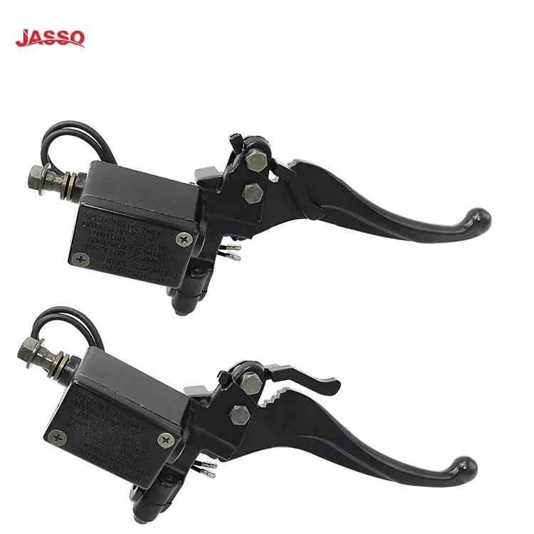 02 Motorcycle Brake Pump with Locking Hydraulic Clutch Left and Right Brake Upper Pump Universal 22mm Improved Brake Clutch