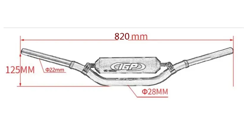 Dirt Bike Aluminum Alloy Double IGP Reducer Direction Handle