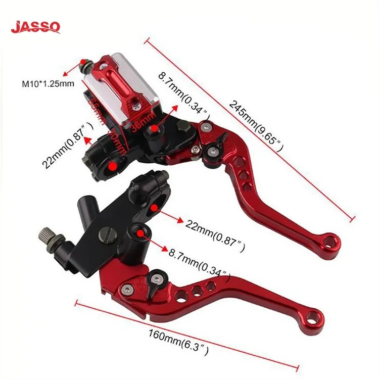 Suitable for Motorcycle Modification Universal Brake Clutch Assembly Hydraulic Mirror Seat Handbrake Pump