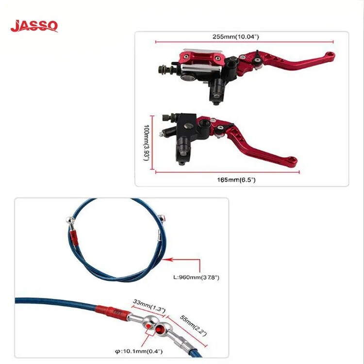 Suitable for Motorcycle Modification Universal Brake Clutch Assembly Hydraulic Mirror Seat Handbrake Pump