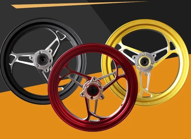 Niu Aluminum Alloy Wheels N1 N1S NQI PDS Hard War Modified Triangle Wheels 12 Inch CNC 3 Holes 5 Holes