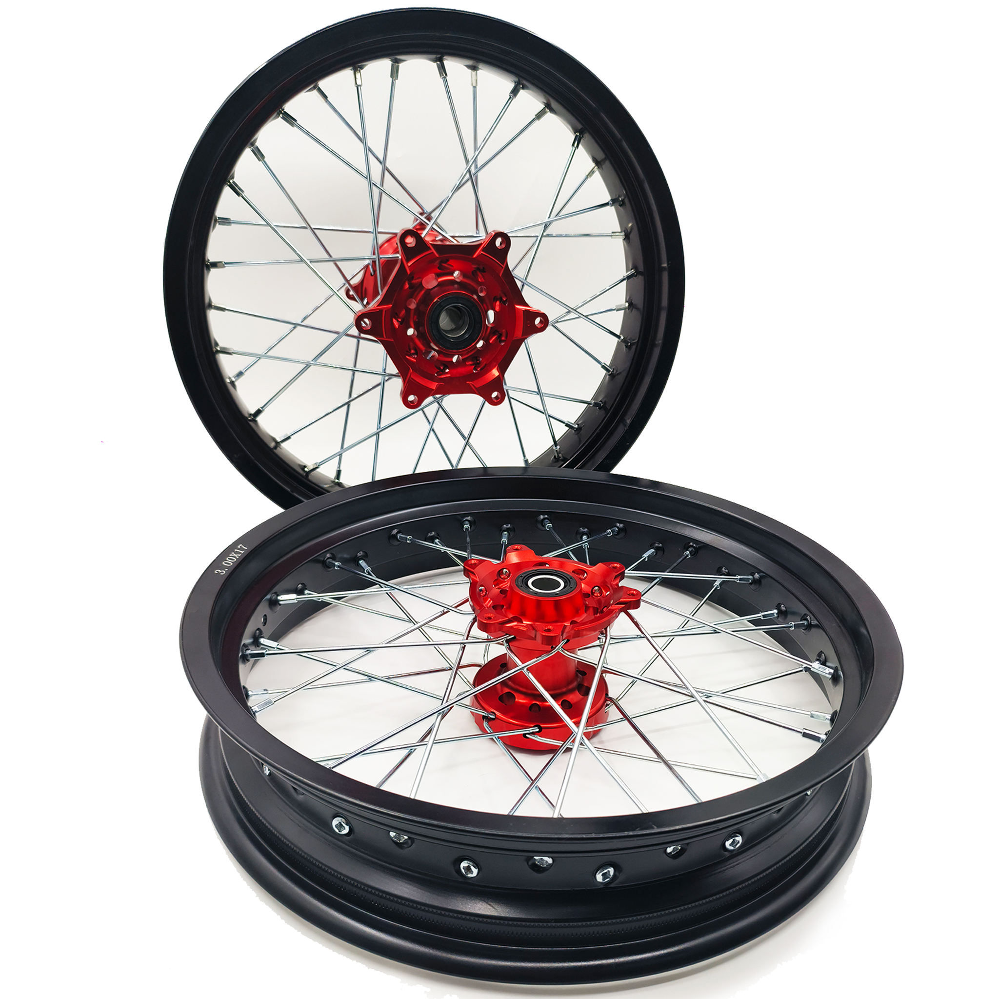 Suitable for Honda CR125/CRF250 Off-road Motorcycle 3.00/3.50x17 Inch Aluminum Alloy Wheels