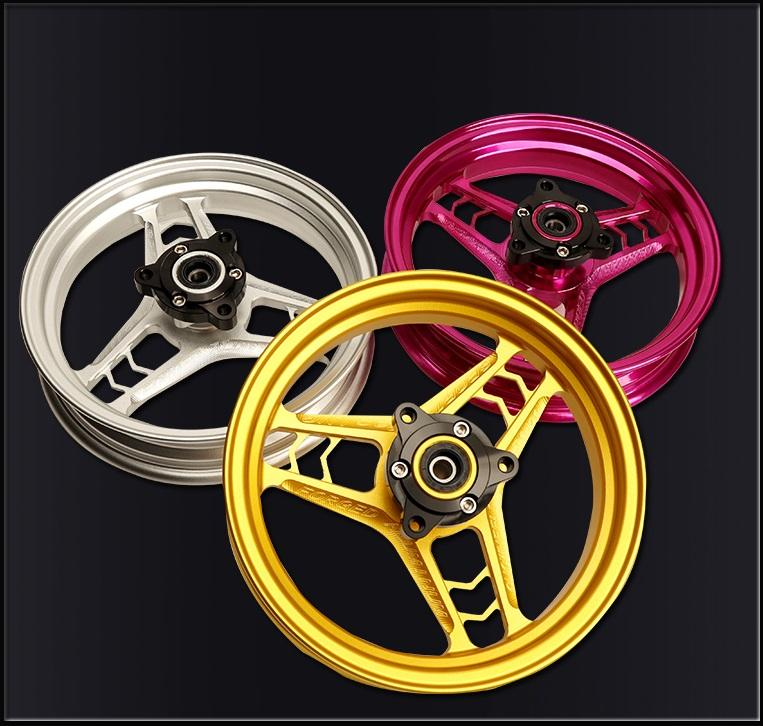 01-10 Inch 7.0 Full Star Wheel Electric Motorcycle Modified 10*2.15 Aluminum Alloy Front Wheel Aluminum Wheel