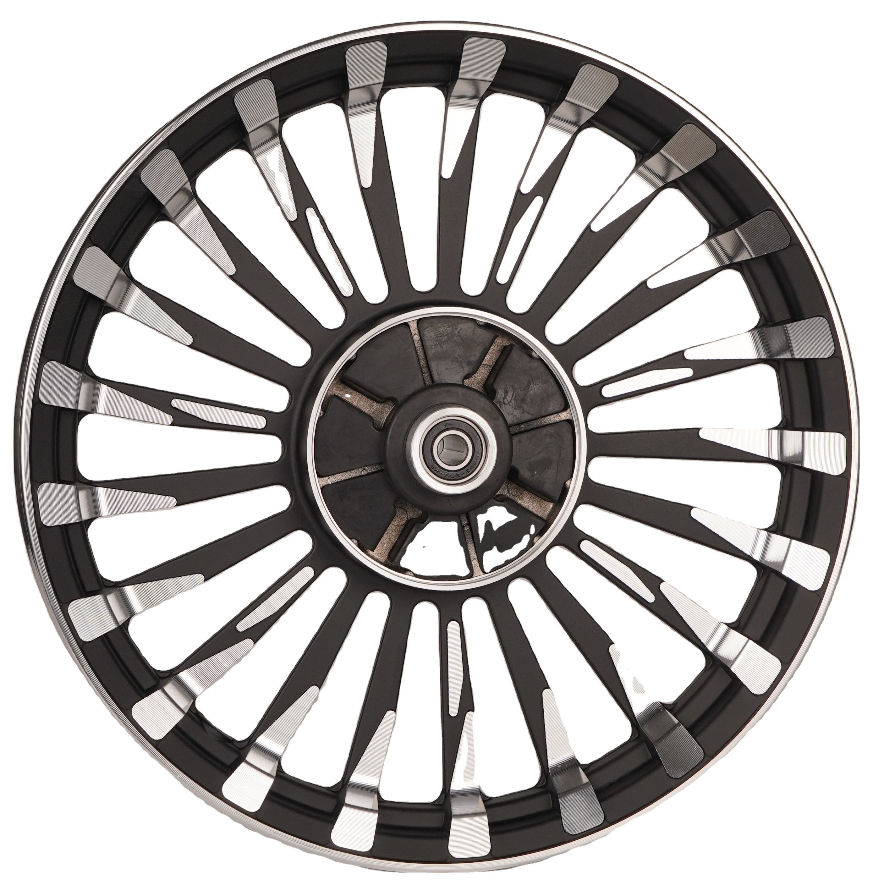 21 Ribs Prince Vacuum Wheel Matte Black Car - Standard Assembly - Plain Packaging