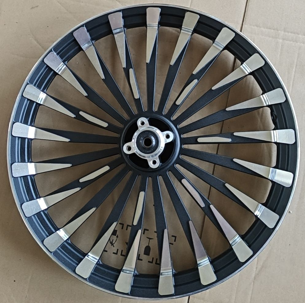 21 Ribs Prince Vacuum Wheel Matte Black Car - Standard Assembly - Plain Packaging