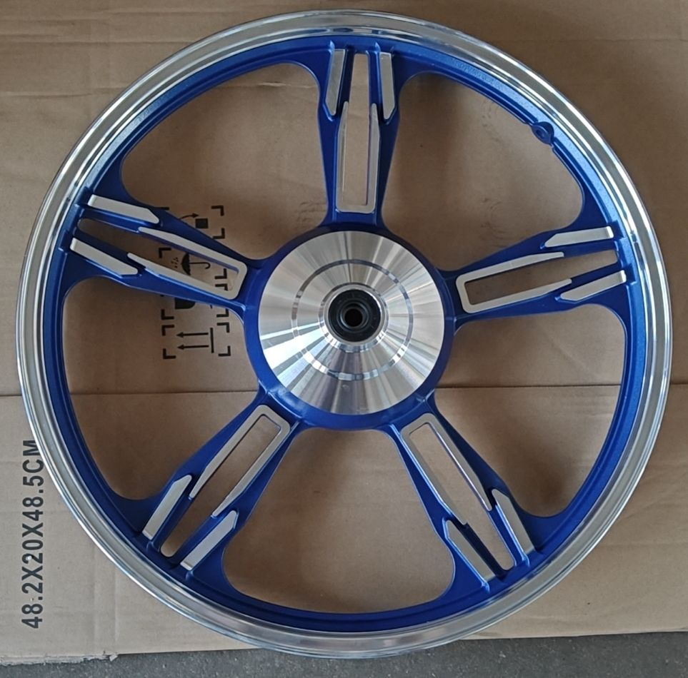 New CG125 Hub Brake Wheels Bright Blue Fine Car - Standard Assembly - Ordinary Packaging