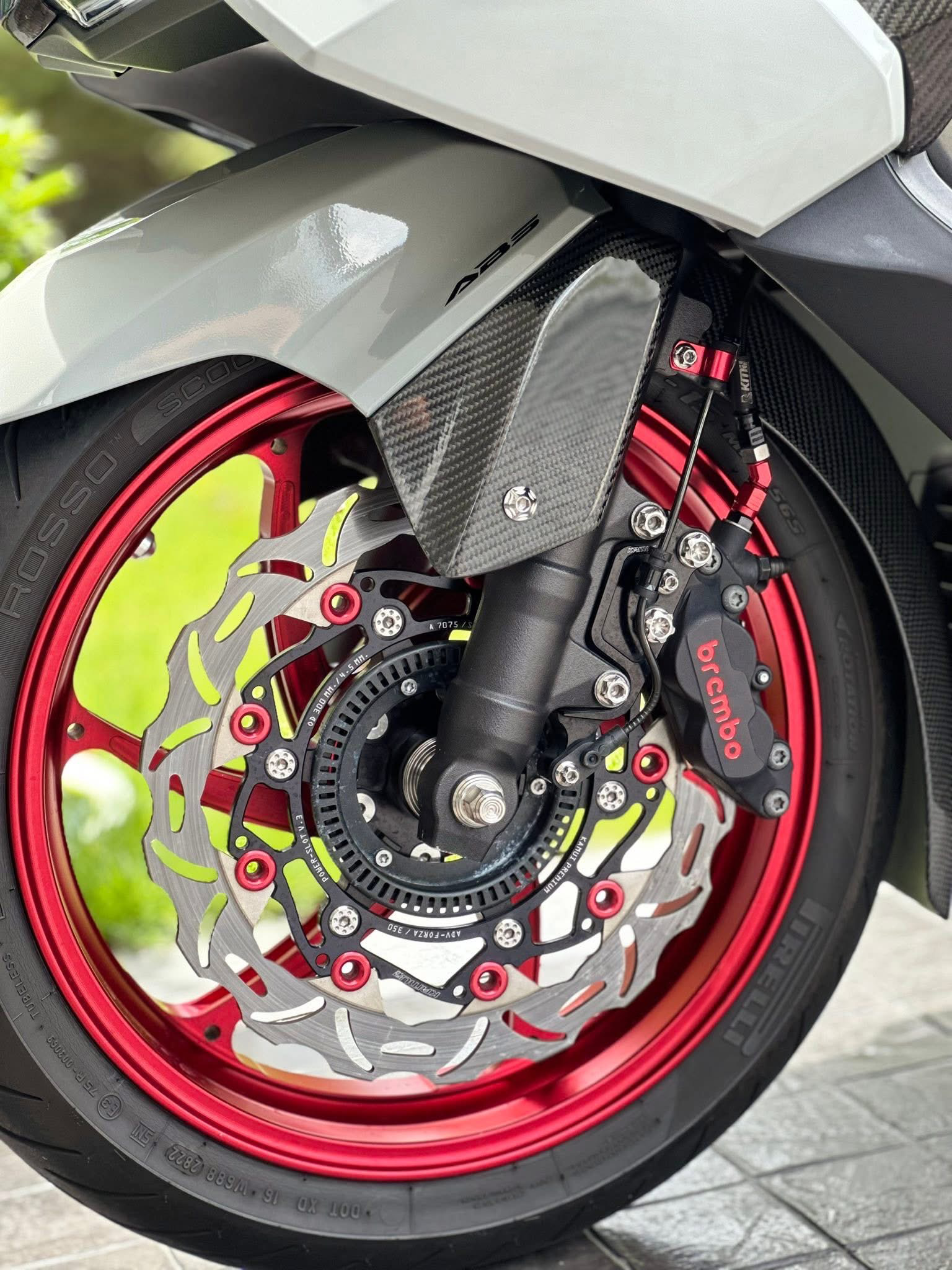 Vehicle Parts & Accessories Wheels, Tires & Accessories Motorcycle Wheels & Tires Motorcycle Wheels for Honda Forza 350 CNC Aluminum Alloy Wheel Rim Set - Front & Rear