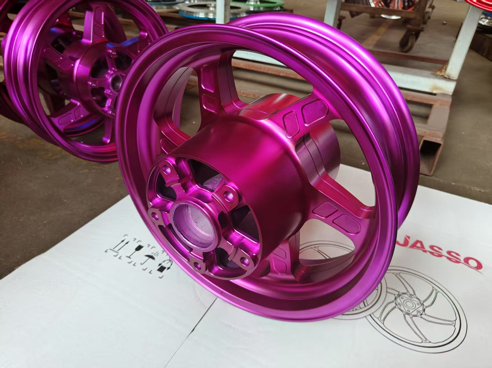 For Yamaha TMAX 560 CNC Aluminum Alloy Wheel Rim Set - Lightweight Forged Replacement