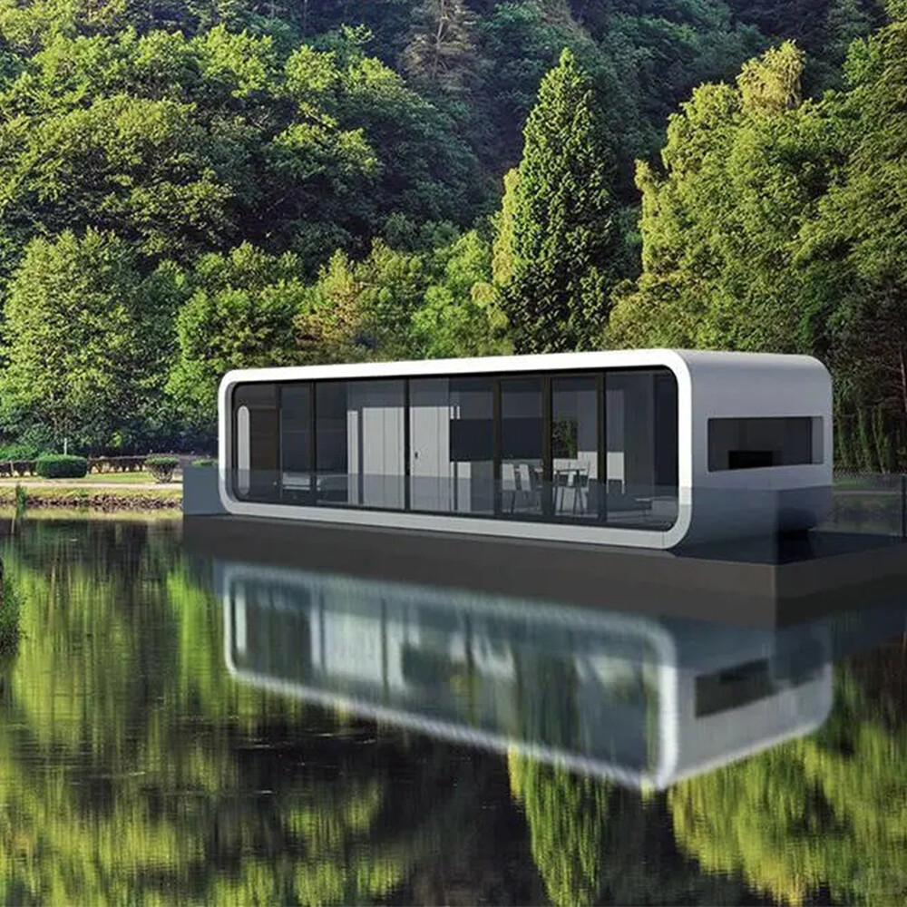 Modern Minimally Designed Portable Smart Residence Apple Cabintiny House Capsule Cabin Modern Minimally Designed Portable Smart Residence Apple Cabintiny House Capsule Cabin