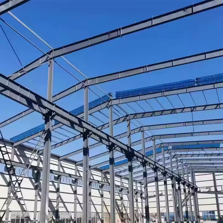 Light Weight Prefabricated Steel Structure Customized Galvanized H-beam Steel Structure Building for House Workshop Warehouse Light Weight Prefabricated Steel Structure Customized Galvanized H-beam Steel Structure Building for House Workshop Warehouse