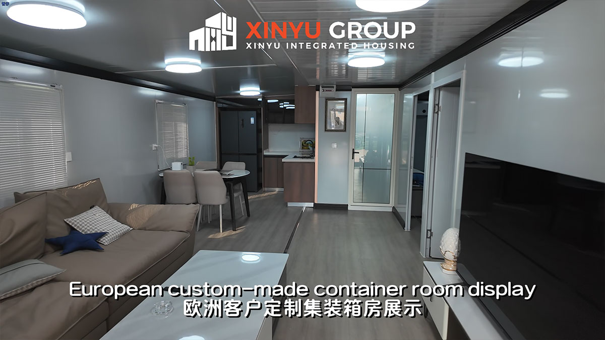 European custom-made container room display