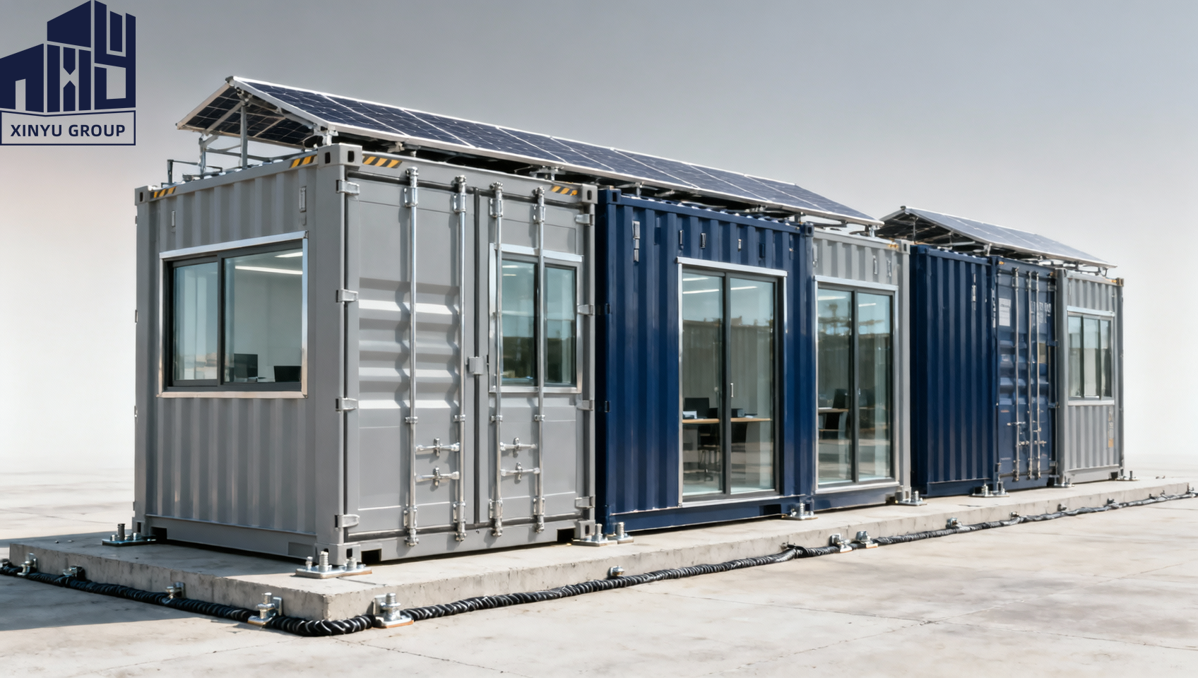 How do mobile prefab houses compare to site-built temporary offices for construction project managers?