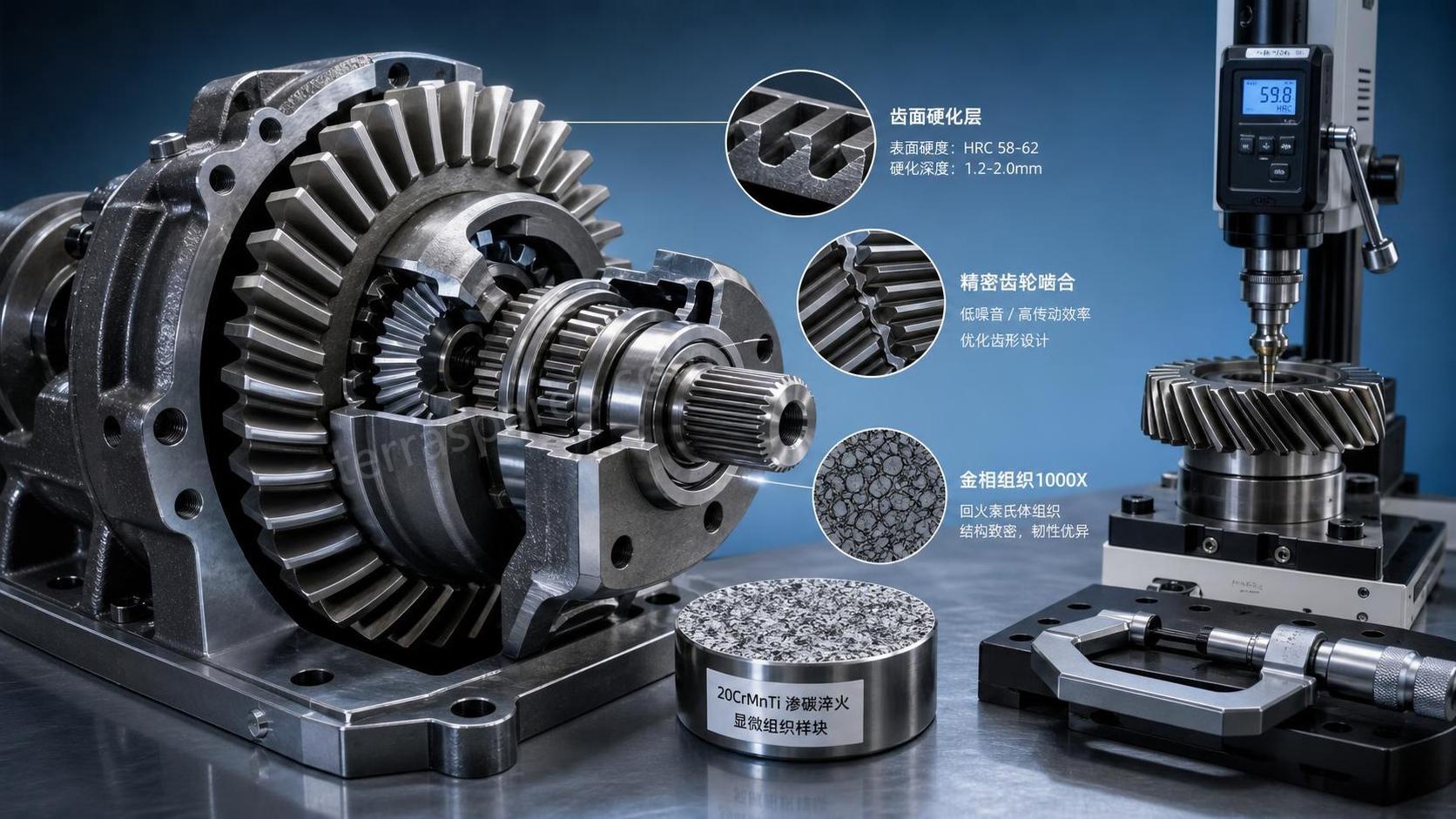 Critical Material and Heat Treatment Factors in Wheel Loader Gear GP Performance