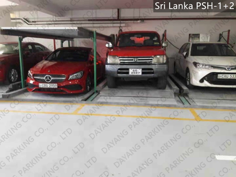 Sri Lanka - (-1+2) level puzzle parking system - 15 car spaces Sri Lanka - (-1+2) level puzzle parking system - 15 car spaces