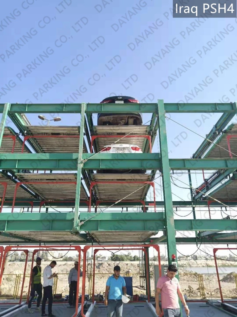 Iraq - 4 level puzzle parking system - 100 car spaces Iraq - 4 level puzzle parking system - 100 car spaces
