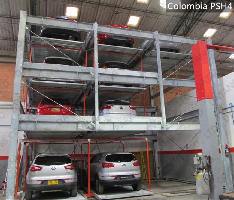 Colombia - 4 level puzzle parking system - 36 car spaces