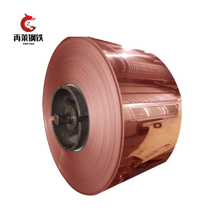 China Manufacture C1100 C1200 C1020 99.9% Pure Copper Coil Roll High Precision Red Copper Strip For Earthing