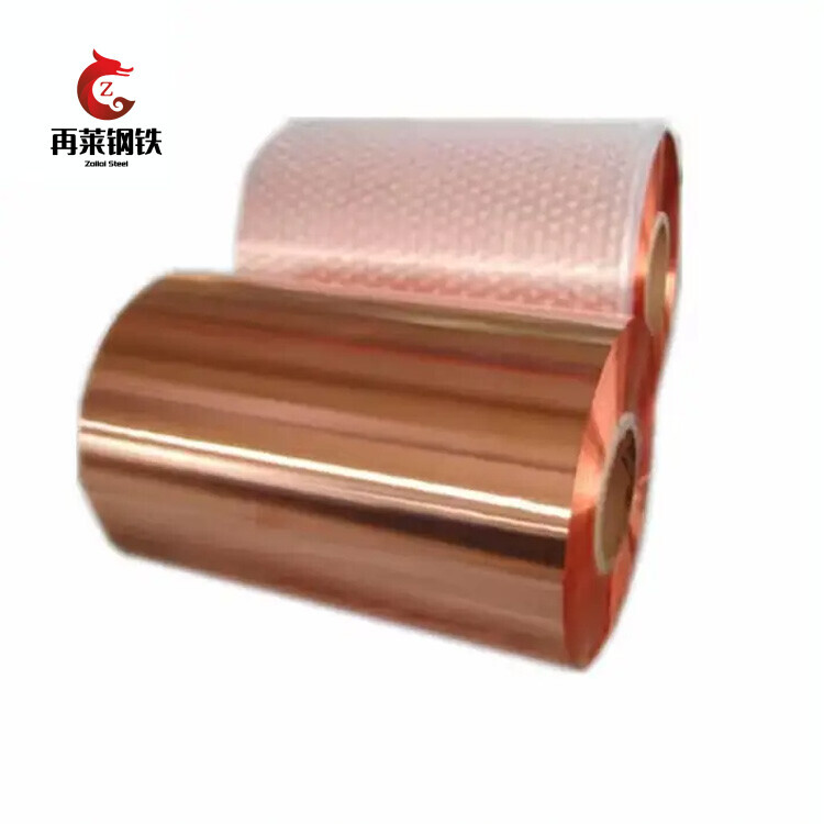 China Manufacture C1100 C1200 C1020 99.9% Pure Copper Coil Roll High Precision Red Copper Strip For Earthing