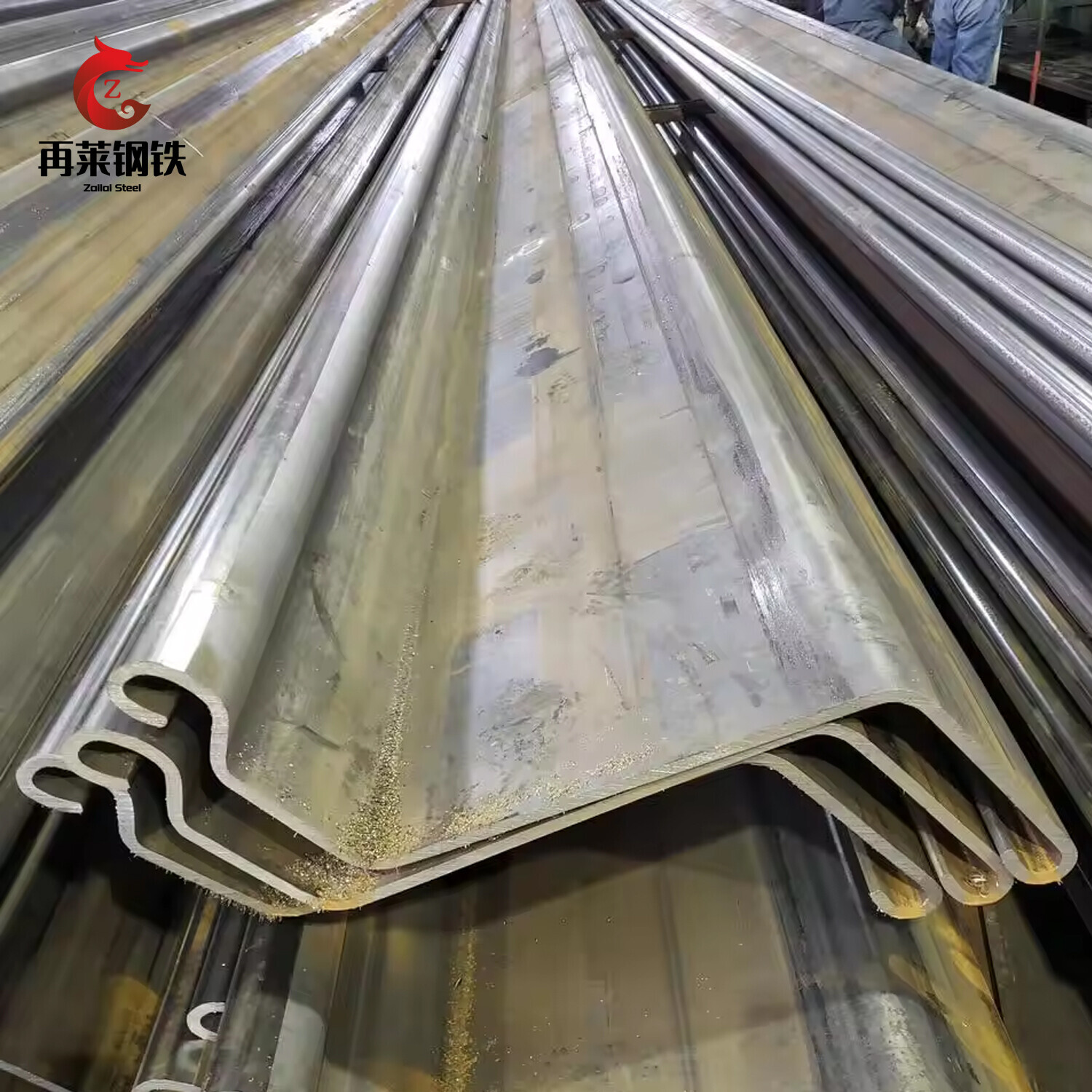 Wholesale Z-Type Sheet Pile 6/9/12m Steel Profile Hot Sale High Quality Steel Sheet Pile Type 3 S295 S355 Carbon Steel Z U Steel Sheet Piles