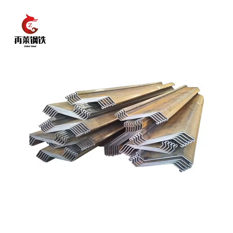 Wholesale Z-Type Sheet Pile 6/9/12m Steel Profile Hot Sale High Quality Steel Sheet Pile Type 3 S295 S355 Carbon Steel Z U Steel Sheet Piles