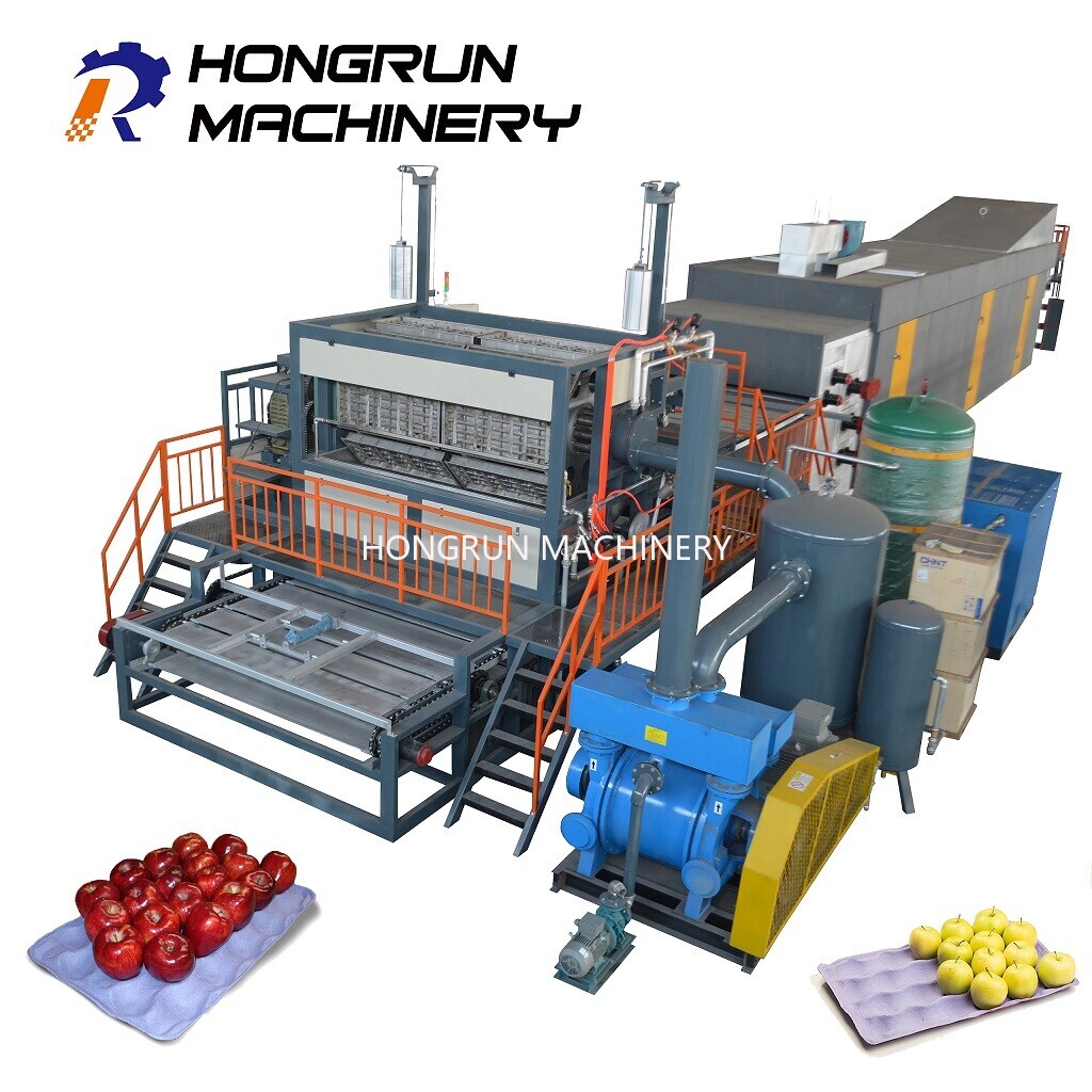 Rotary fruit tray machine