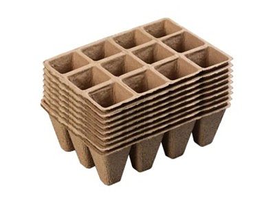 Paper pulp seedling tray