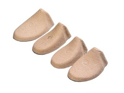 Shoe last made of paper pulp