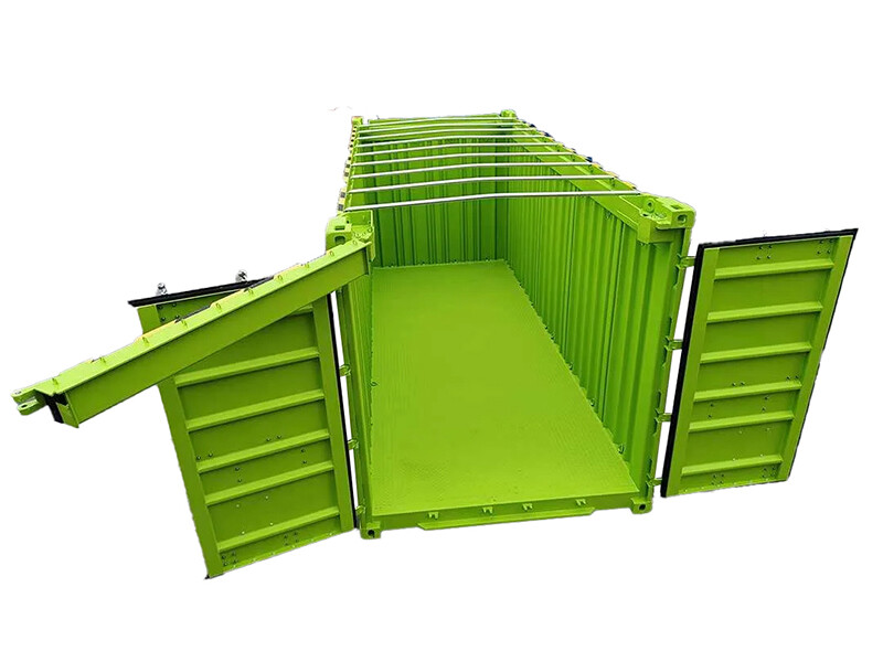 20 英尺重型带摆动式横梁的开顶集装箱