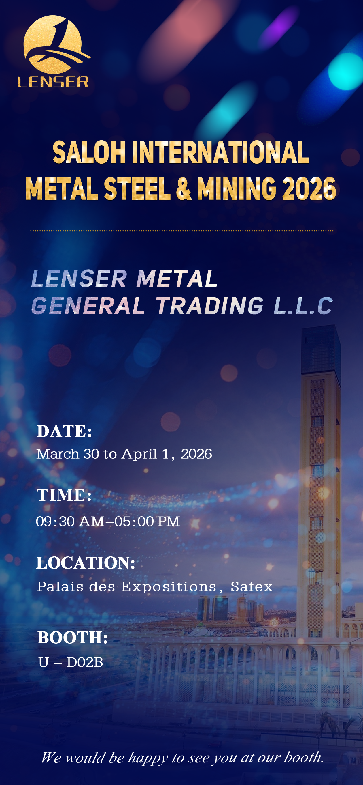 Lenser is coming to Algeria! See you at SALOH INTERNATIONAL 2026!