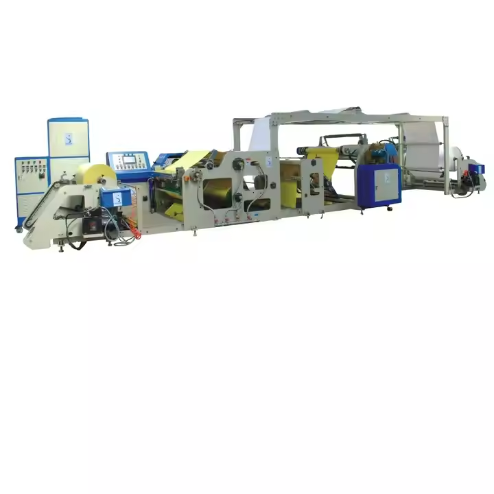 High Speed Automatic Hot Melt Glue Slot Die Coating Laminating Machine with Rotary bar Coating Turret Rewinder for Tape Label