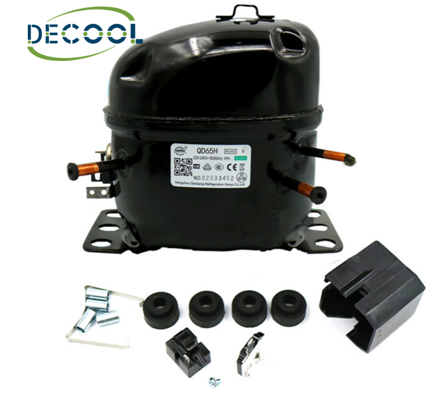 WanSheng compressor QD65Y QD75Y QD91Y QD110Y QD142Y QD153Y R600A Refrigerator compressor QD65H
