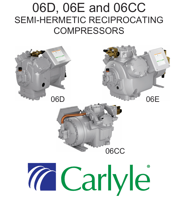 Carlyle 06DR1090GC3600 Carrier compressor Semi-Hermetic comprssor  06E2250 06E2550  