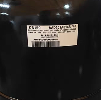 Factory Wholesale R22 380-415V 12.5hp Refrigeration Compressor for Cold Room Mitsu-bushi CB125V2 CB100V2 CB150V2