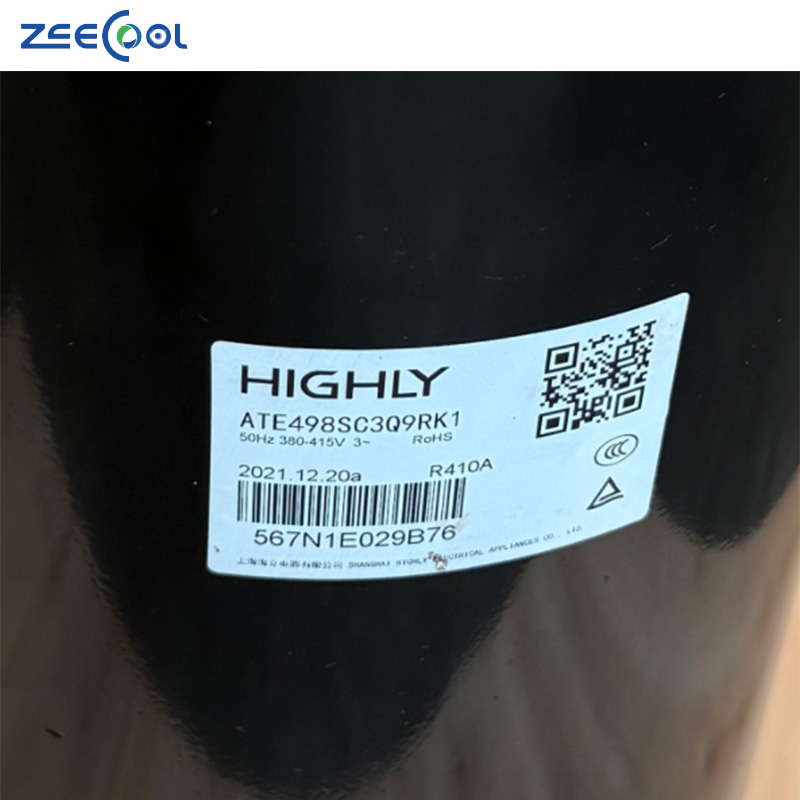 ATE498SC3Q9RK1 ATE590SC309JK Highly R410A 5hp 380v Rotary Refrigeration Compressor for Cold Storage