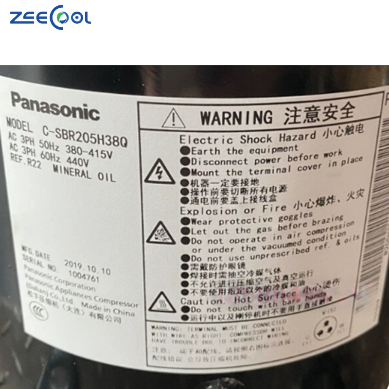 Factory Price 3 Phase C-SBR120H38Q C-SBR145H38Q C-SBR180H38Q Scroll Refrigeration Compressor for Cold Room