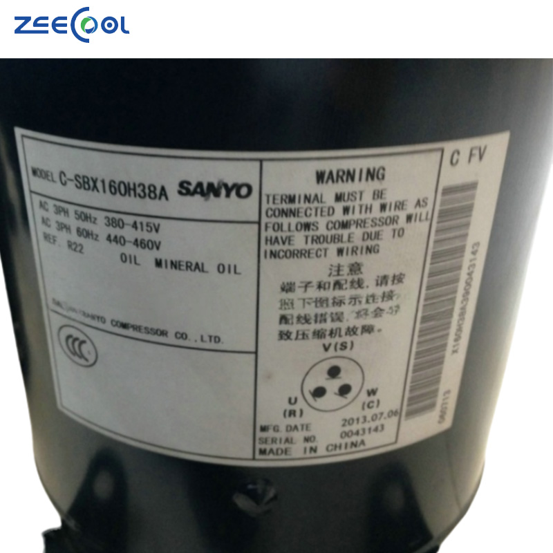 C-SBX160H38A C-SBX165H38C C-SBX180H38A C-SBX180H38K Pana Sonic Scroll Refrigeration Compressor