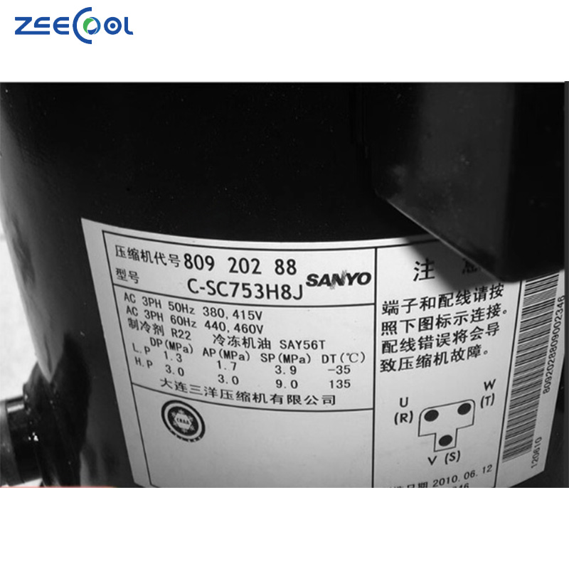 8HP Pana Sonic San Yo Scroll Compressor for Air Conditioner C-SC603H8K C-SC603H8H C-SC753H8H C-SC753H8J