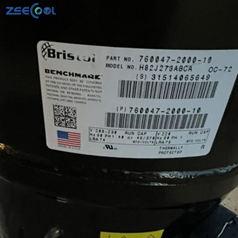Factory Wholesale Bristol H82J273ABCA H82J273ABCA R410A 27000BTU Air Conditioner Piston Compressor