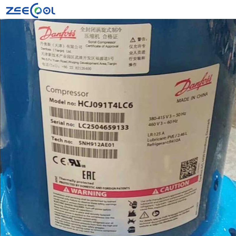 Wholesale 7HP 8HP Scroll Refrigeration Compressor for Dan-foss HCJ090T4LC7 HCJ090T4LC6 Industrial Refrigeration Industry